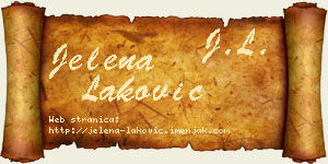 Jelena Laković vizit kartica